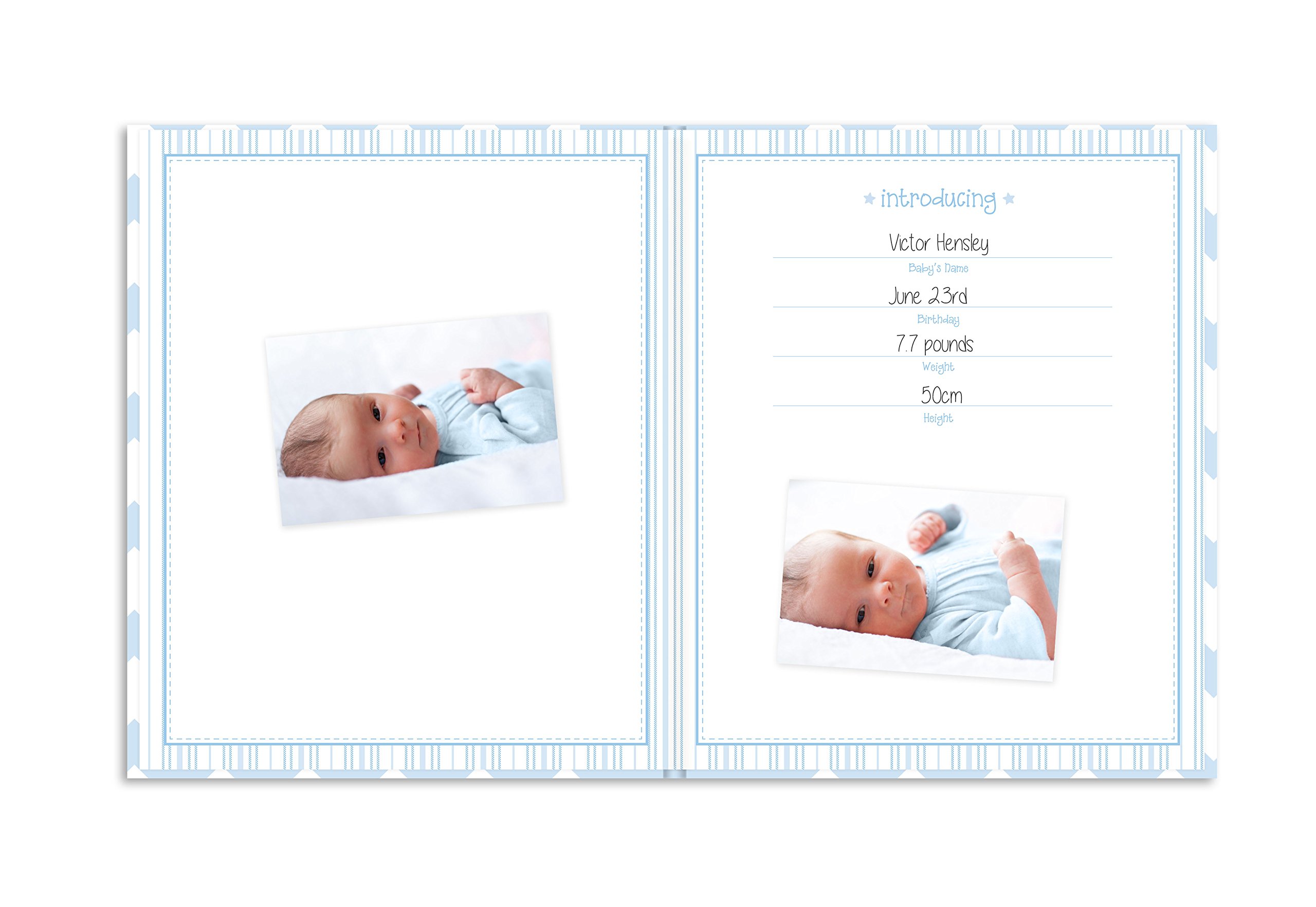 Amazon.com: Lil' Peach First 5 Years Chevron Baby Memory Book